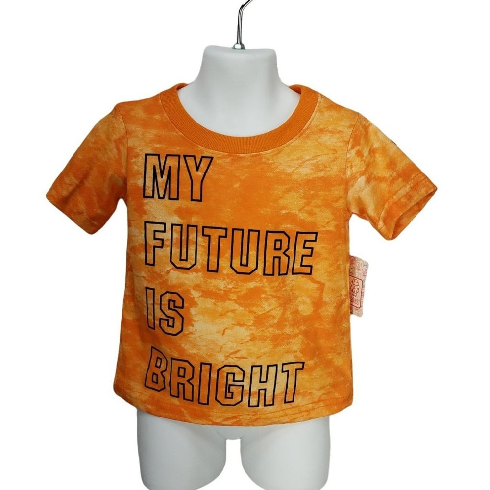 My Future is Bright tie dye orange 3T tye dyed tee shirt